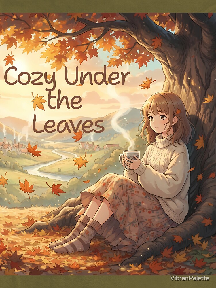 Cozy Autumn Vibes: Anime Girl Autumn Fall Vibe by VibranPalette