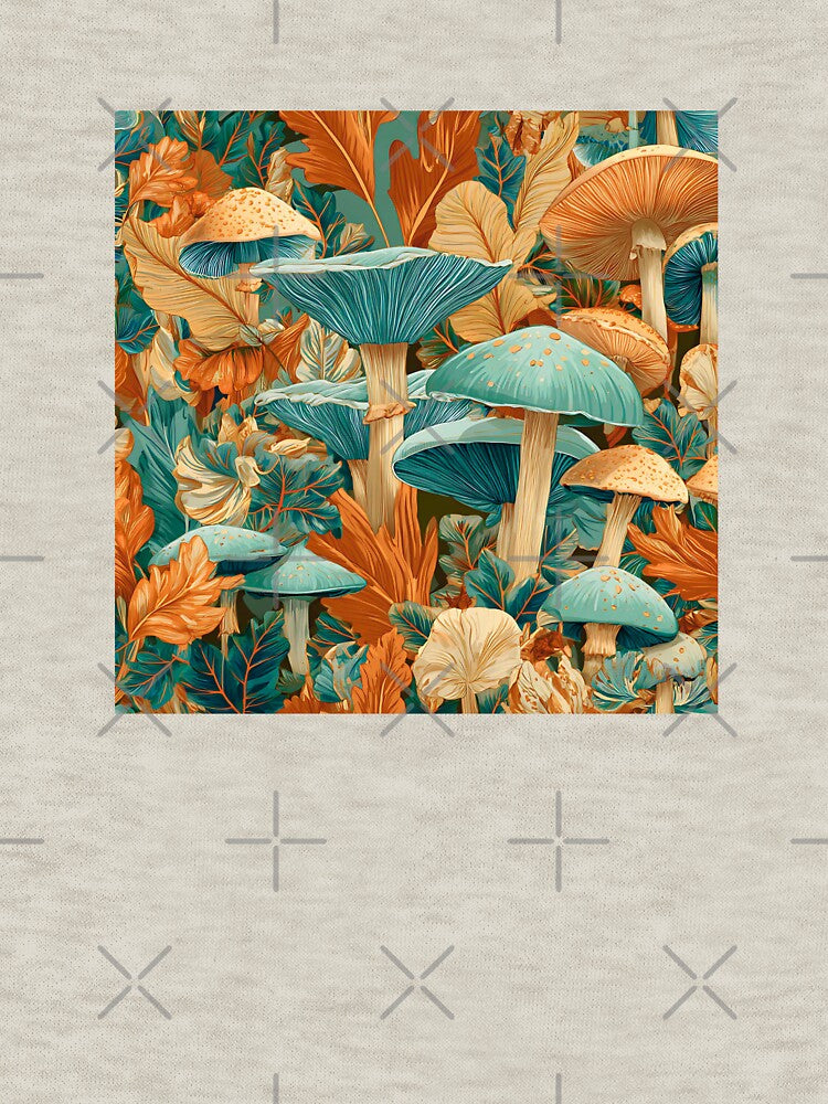 COLORFUL MUSHROOMS WALLPAPER PATTERN 2 by infinitearte