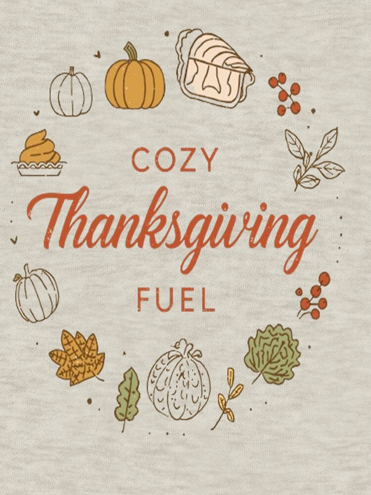 Friendsgiving Fuel Cozy Script Tee. by Whispering Colors