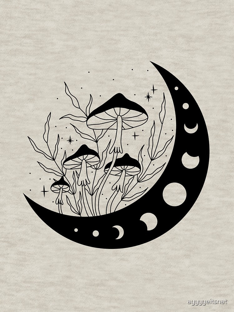 Mushroom Moon Phases by ayyyyeitsnat