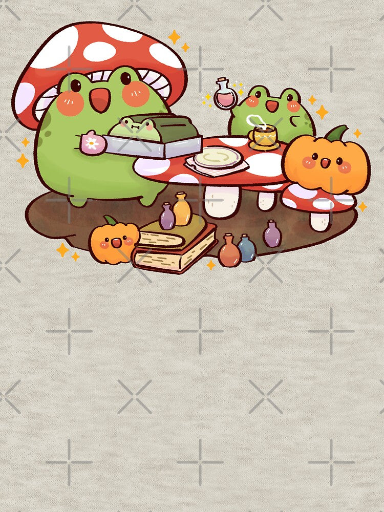 Mushroom Hat Frog by NasDoodleArt