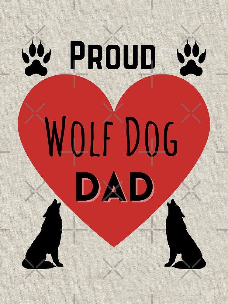 Proud Wolf Dogs Dad Twin Wolves by MMwolfdogden