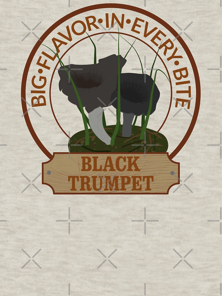 Mushroom, black trumpet by RedPoppyStudio