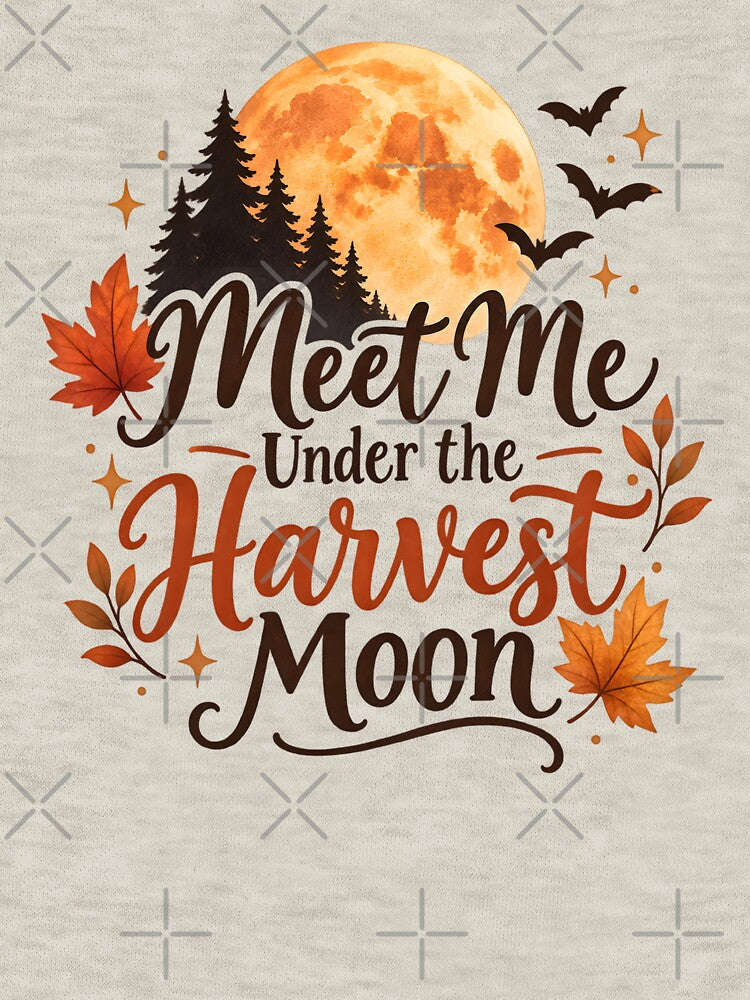 Meet Me Under the Harvest Moon – Autumn Night Design by blankTeeShirt