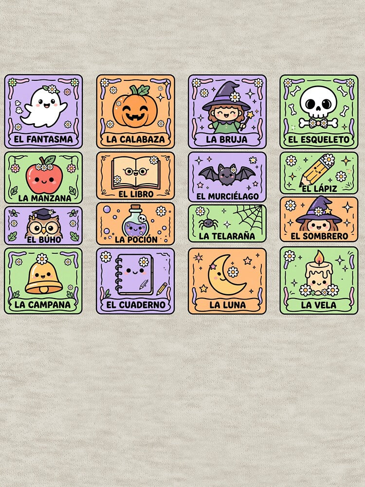 Maestra Halloween Loteria Shirt Spanish Teacher Halloween Loteria Spooky Maestra by Yellowriversss