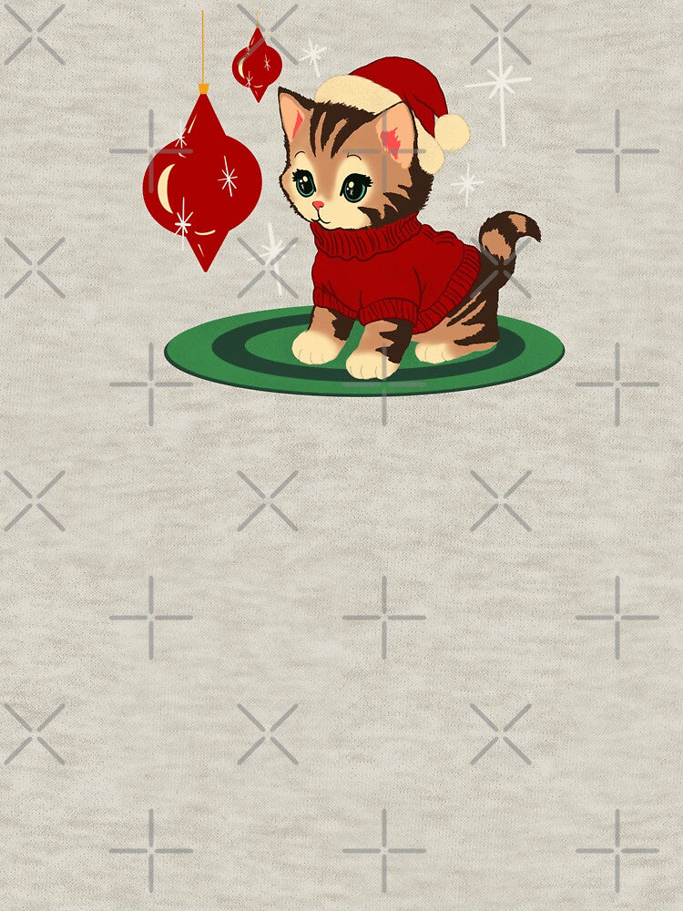 Vintage Christmas Kitty by makell-creates