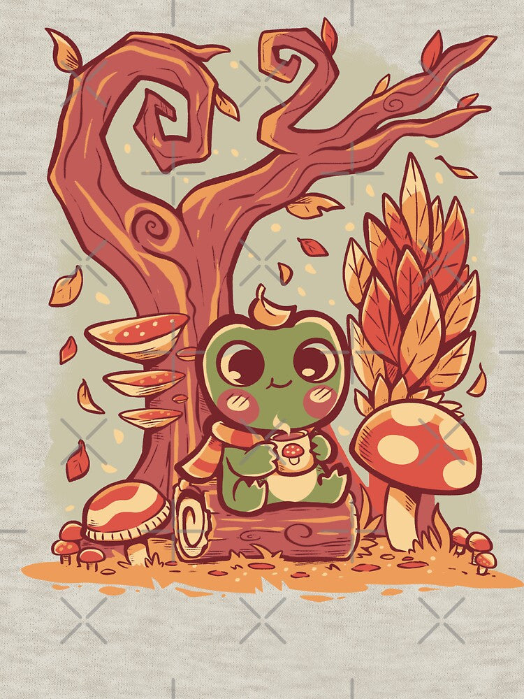 Cozy Autumn Days Frog by TechraNova