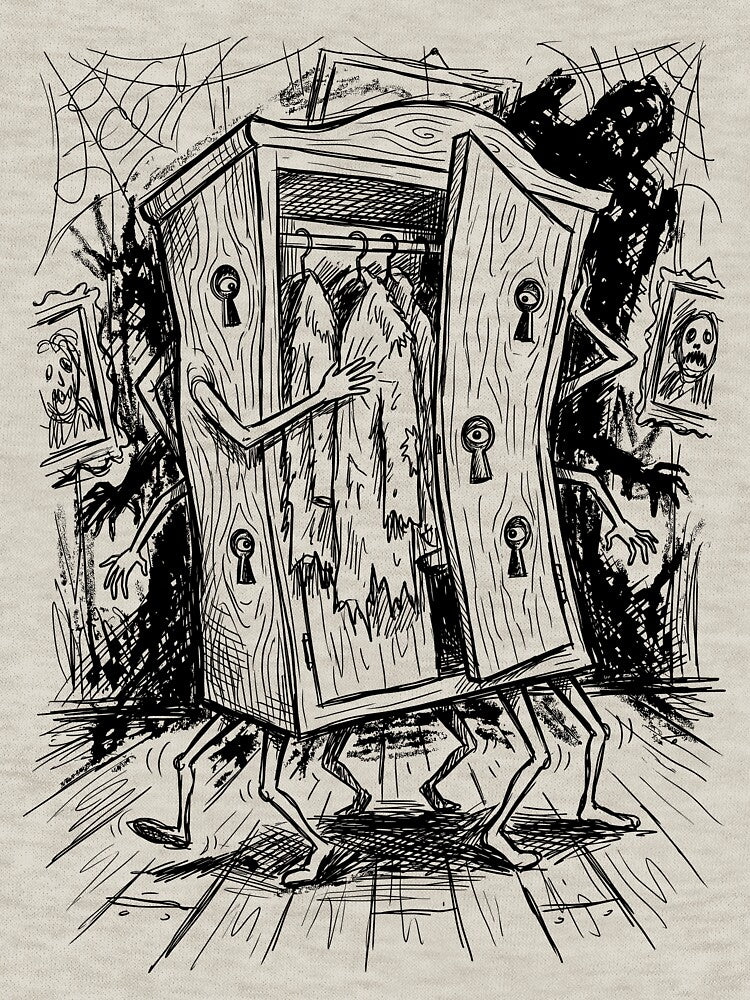 Long-Legged Wardrobe - Haunted House by bapupa