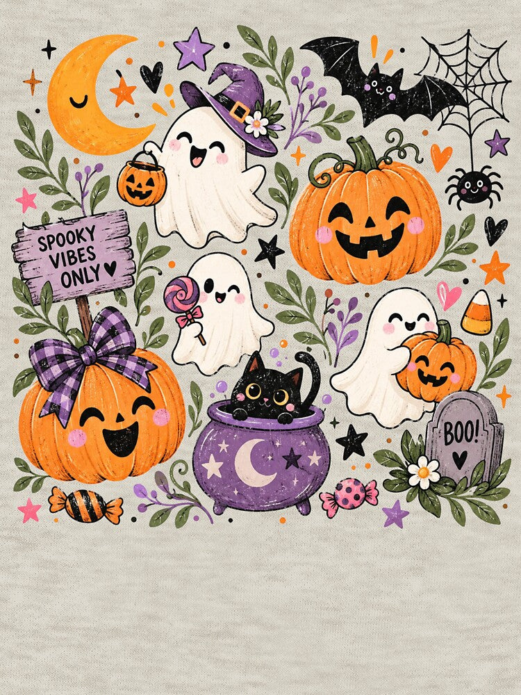 Floral Halloween, Spooky Season, Preppy Halloween, Cute Fall Pumpkin Aesthetic, Trendy Autumn Style, Festive Halloween Gift by Quiajia