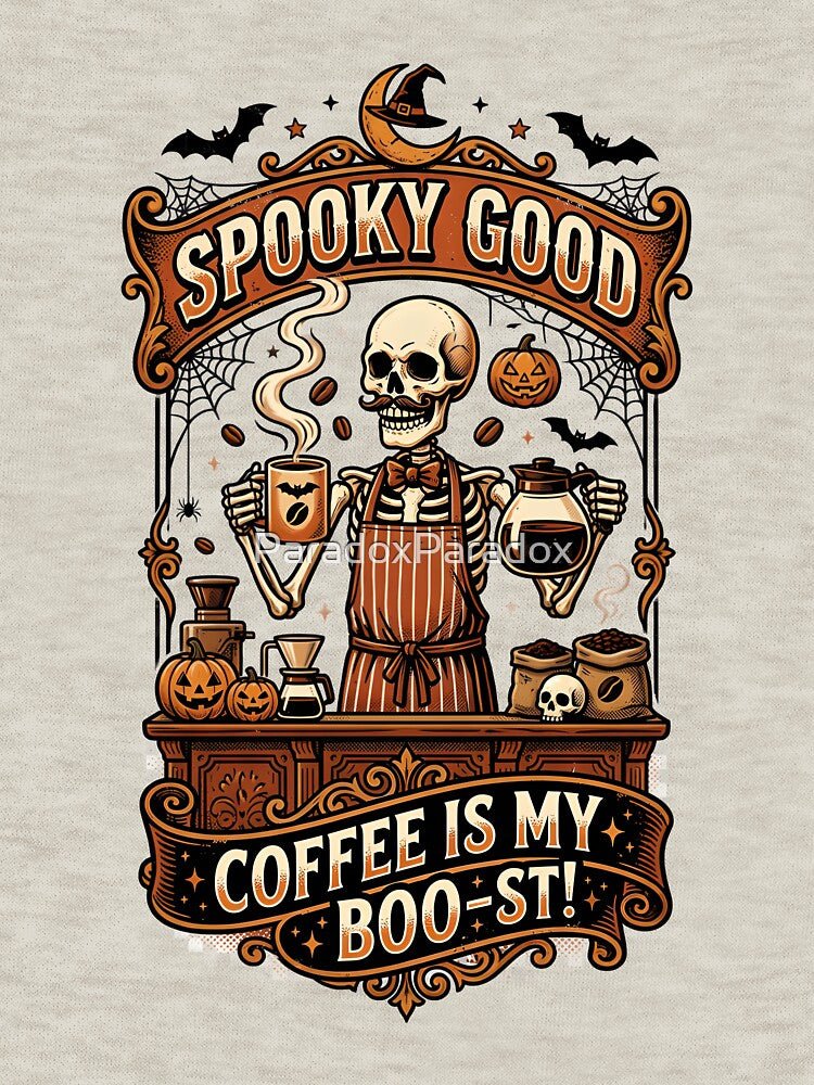 Coffee is my boo-st! - Halloween for baristas and coffee lovers by ParadoxParadox