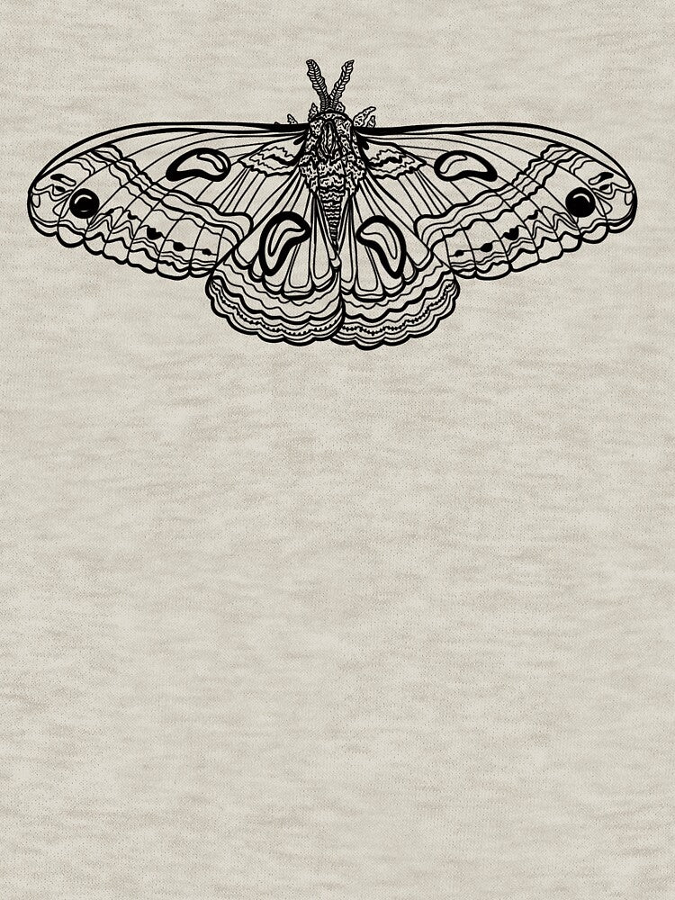 Moth outline black by lexilea