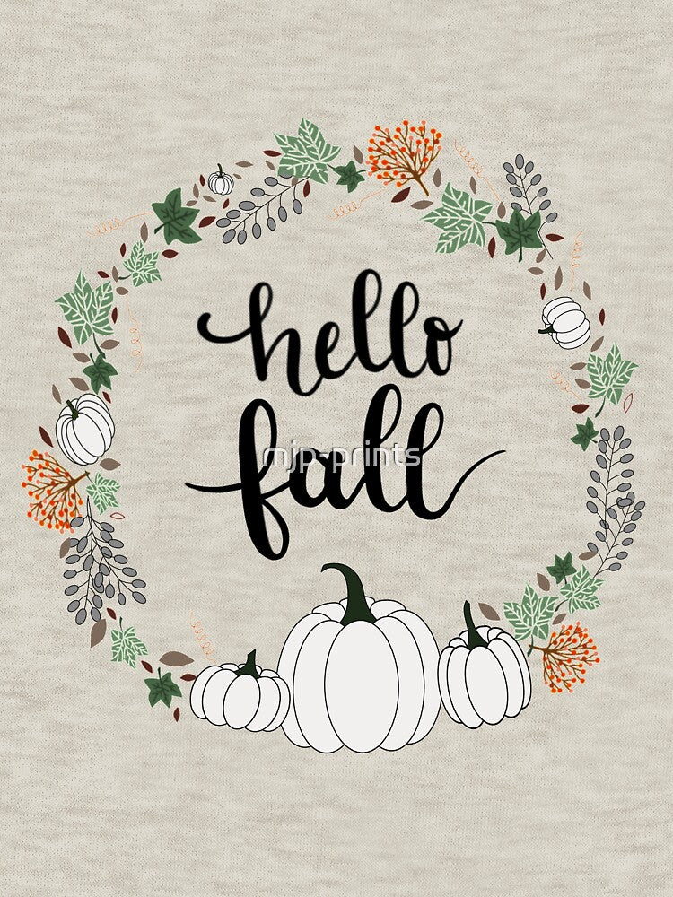Hello Fall Wreath Design by mjp-prints