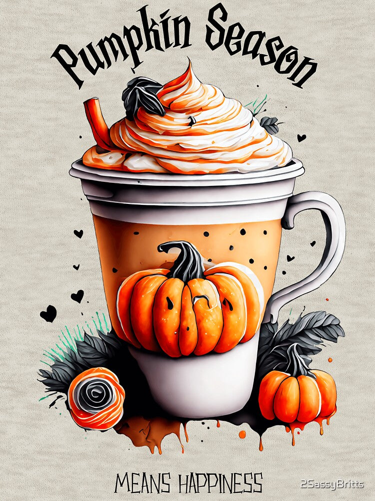 Pumpkin Season Coffee Latte Fall Halloween Autumn Gift by 2SassyBritts