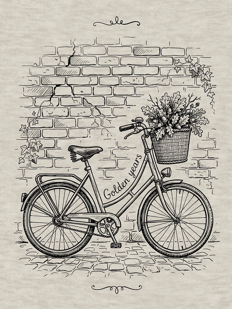 Bicycle Basket Leaf - Autumn Nostalgia by bapupa
