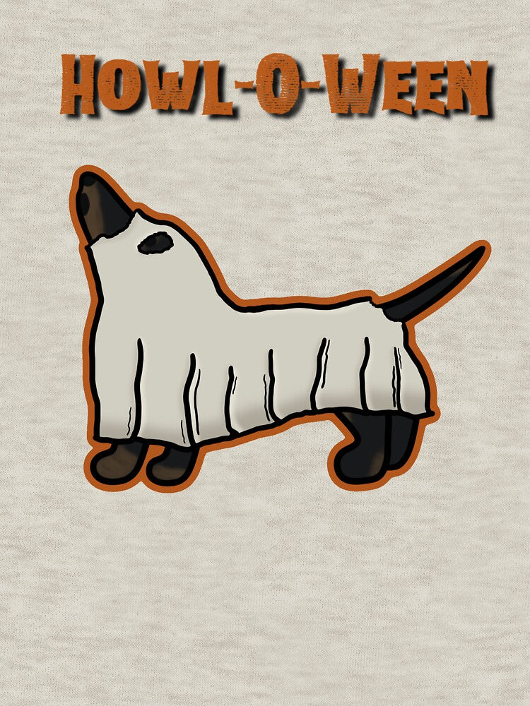 Halloween Black/Tan Dachshund- Ghost Costume by NDeYoungLLC
