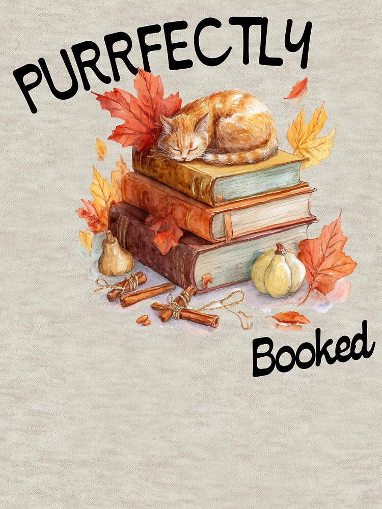 Fall Cat and Books by JoliebyLCG