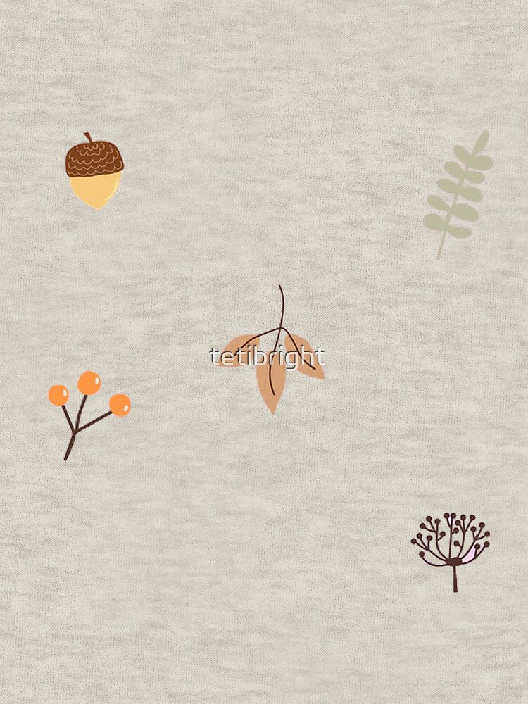 Acorn and leaves pattern by tetibright