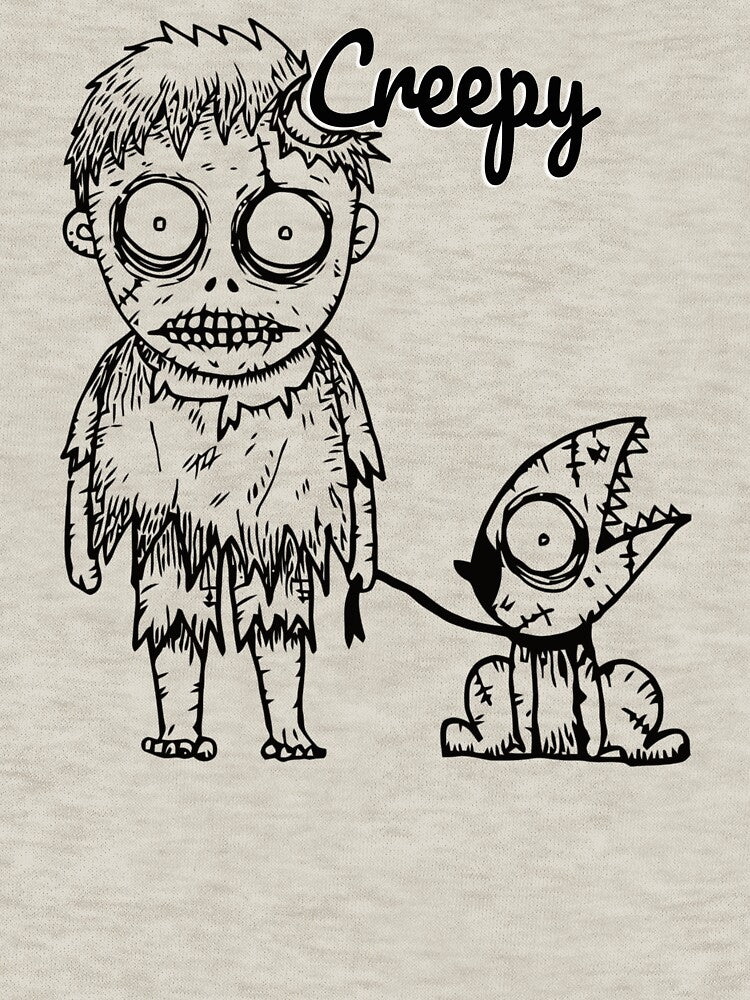 Creepy Cute Zombie Character Halloween Horror Graphic by Naershop
