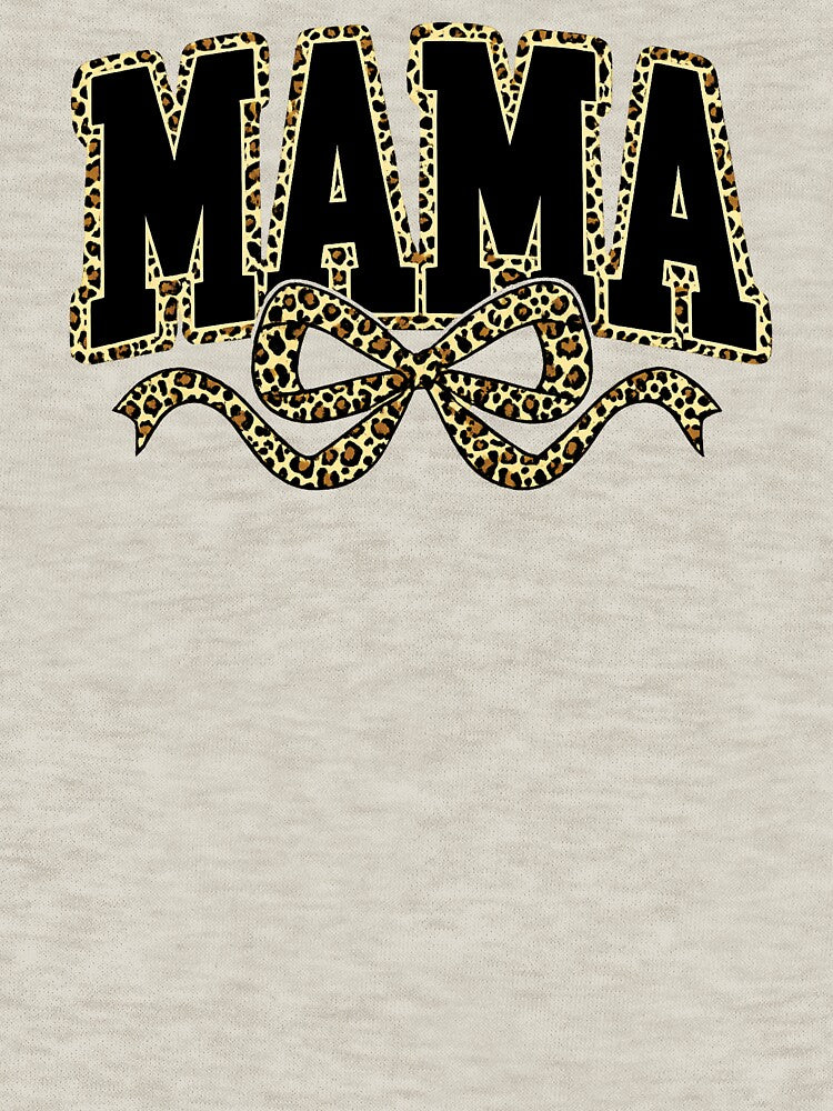 Mama Leopard Coquette Bow, Varsity Mama, Mothers Day by Naviiraart