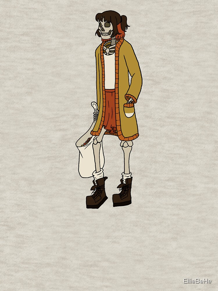 Alternative Autumn Fashion Halloween Skeleton Girl by EllieBeHe