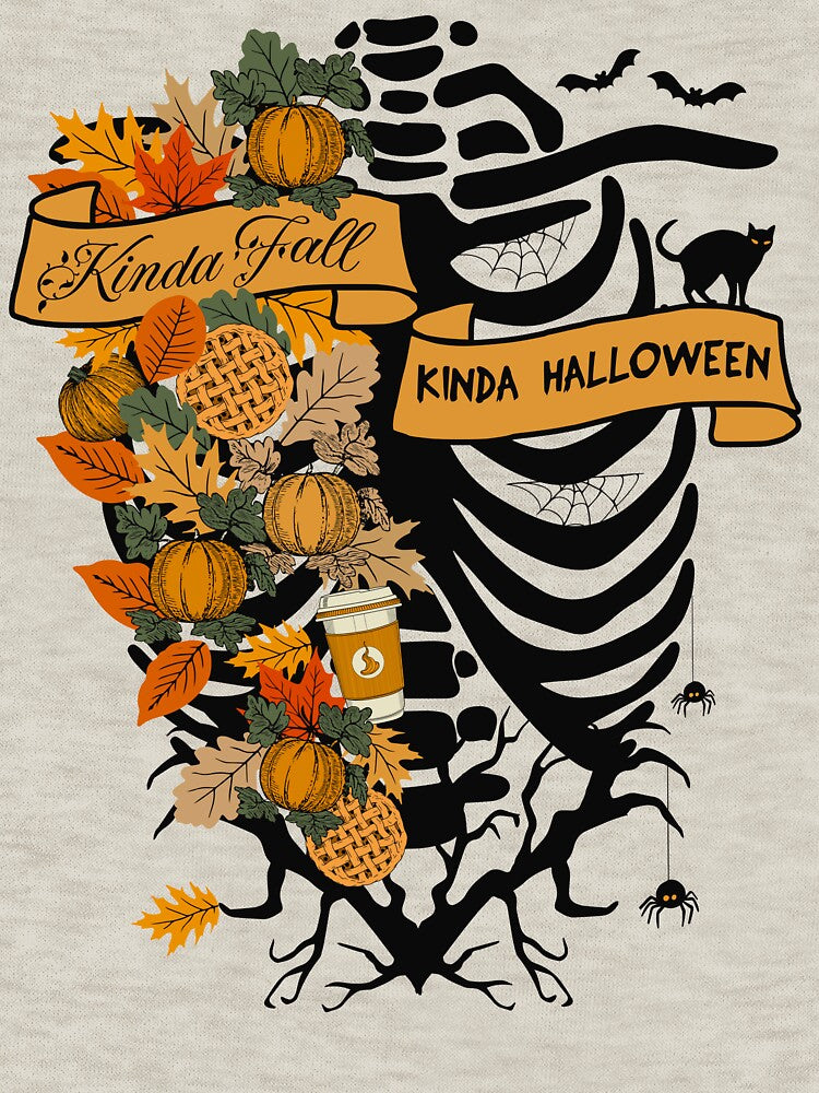 Spooky Season Kinda Fall Kinda Halloween Skeleton Gift For Women by Barb  Hamilton ⭐⭐⭐⭐⭐