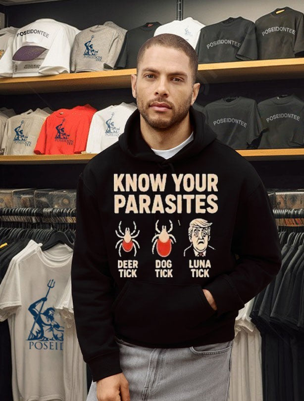Robert De Niro Know Your Parasites Deer Tick Dog Tick Luna Tick Anti Trump Unisex