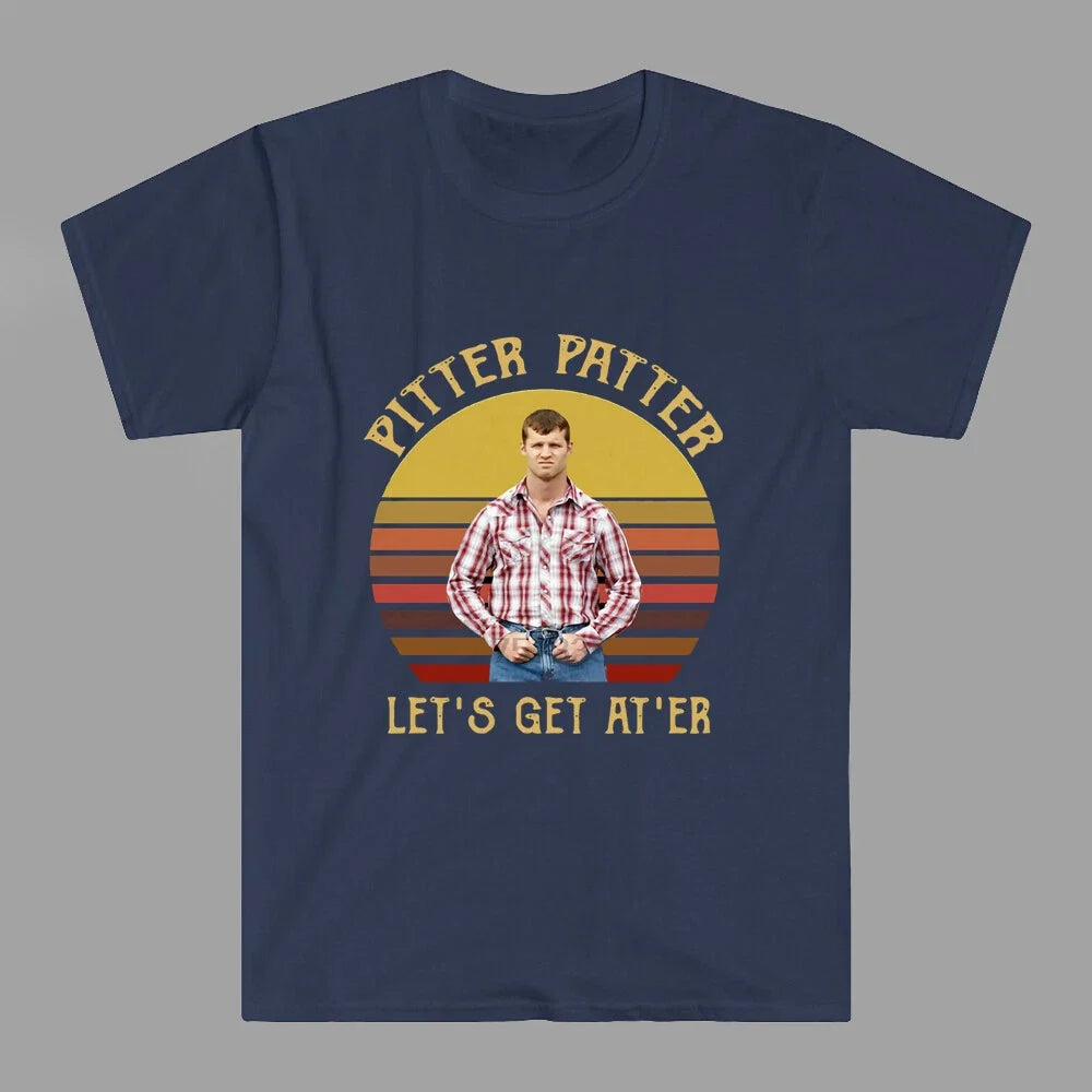 Letterkenny Pitter Patter Let's Get At'Er Men's Navy Size S to 3XL Unisex