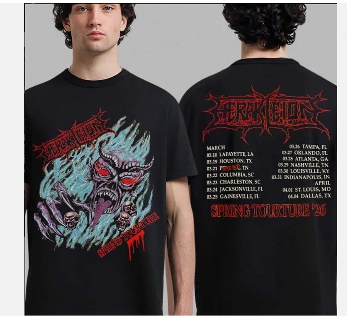 Herakleion Spring Torture 2026 Tour North America Dates Back Unisex