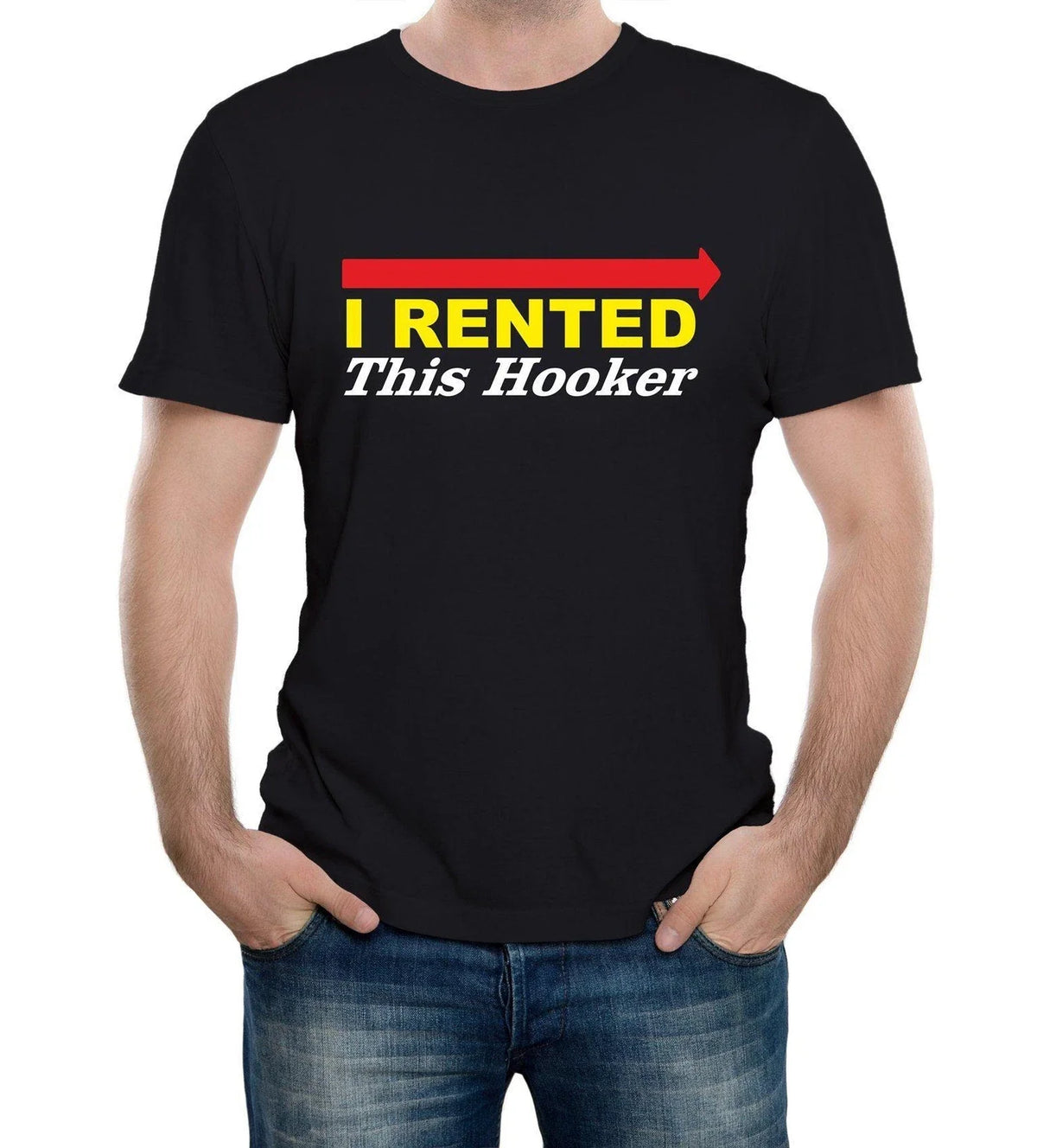 I Rented This Hooker Men's - Funny t shirt retro comedy eastbound joke Unisex