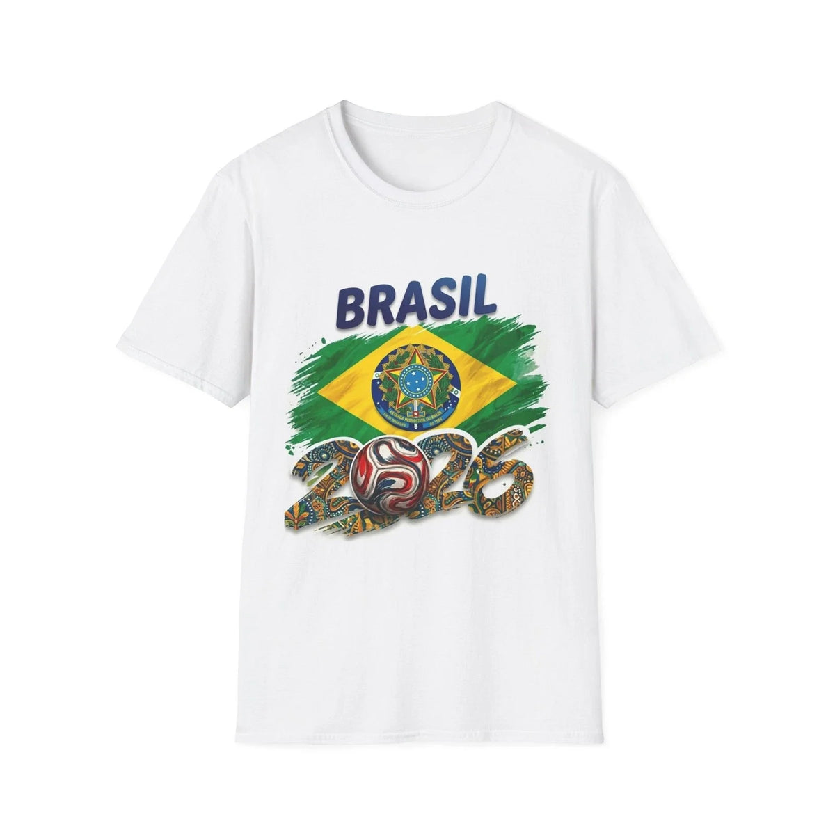 Brazil Flag 2026 World Cup | Brasil Soccer Tee Unisex