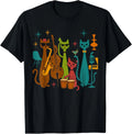 Vintage Mid Century Modern Look Cat Band 50s 60s Style unisex Unisex