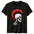 Red Hair Mohawk Skull Punk Rock Gothic Birthday Gift For Him And Her Unisex