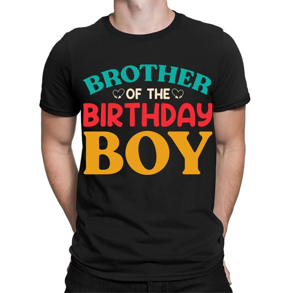 Brother Of The Birthday Boy Celebration Party Vintage Mens s Top #TA-25 Unisex