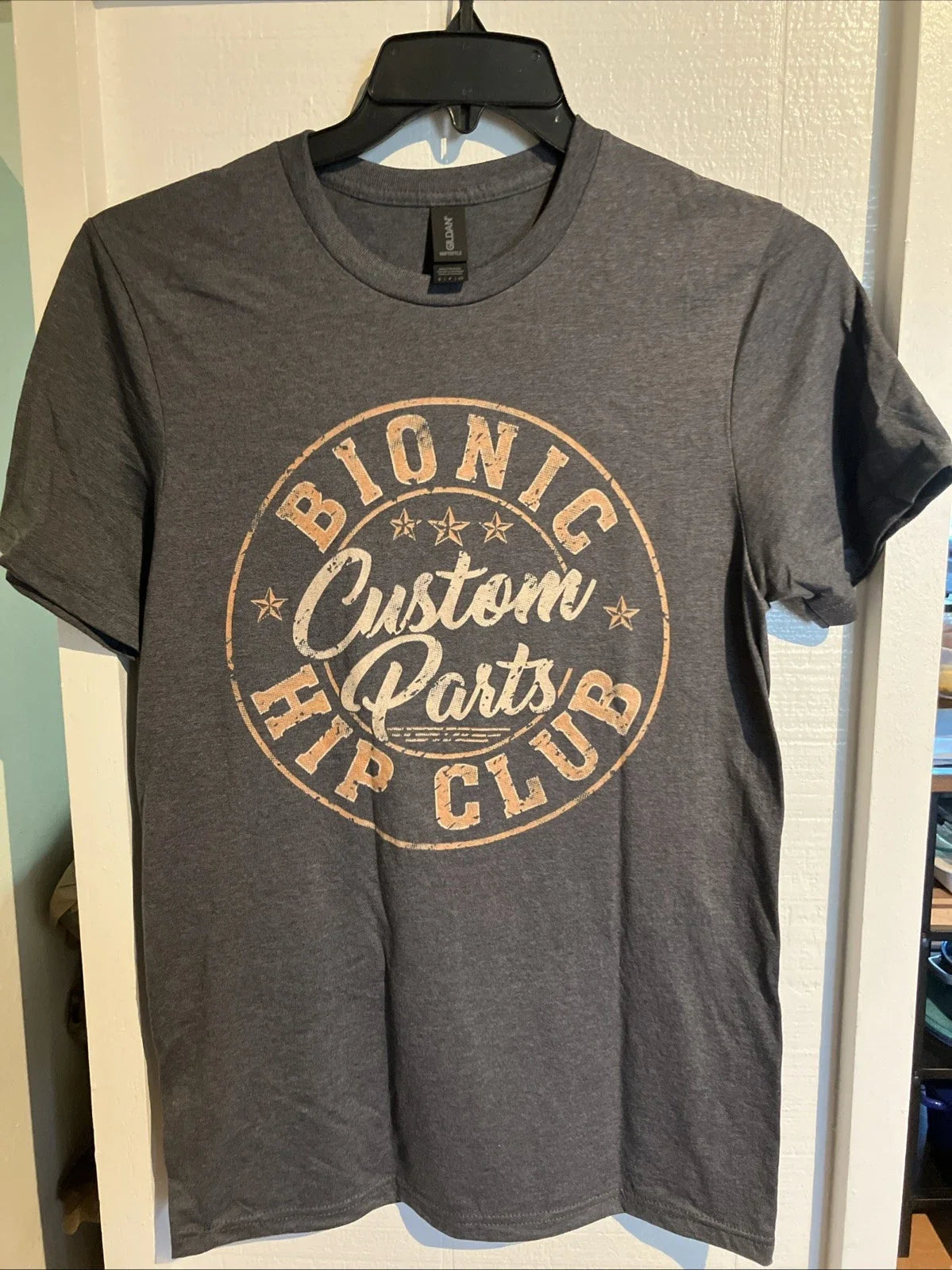 NEW Grey Bionic Hip Club Custom Parts Graphic , Sz Men’s Small Unisex