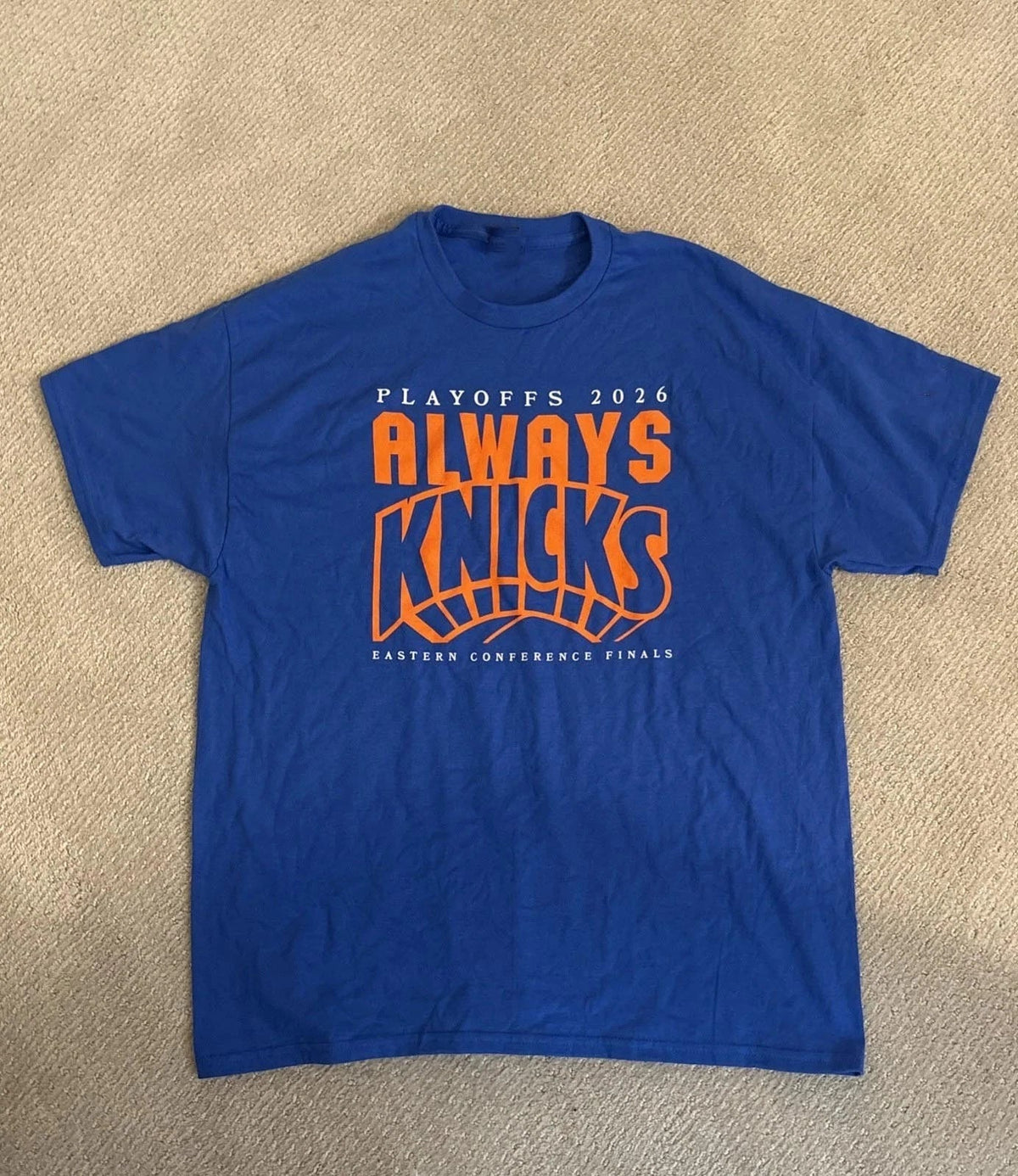 2026 NY Knick Playoff Shirt SGA Eastern Conference Finals 1 Unisex Reprint Unisex
