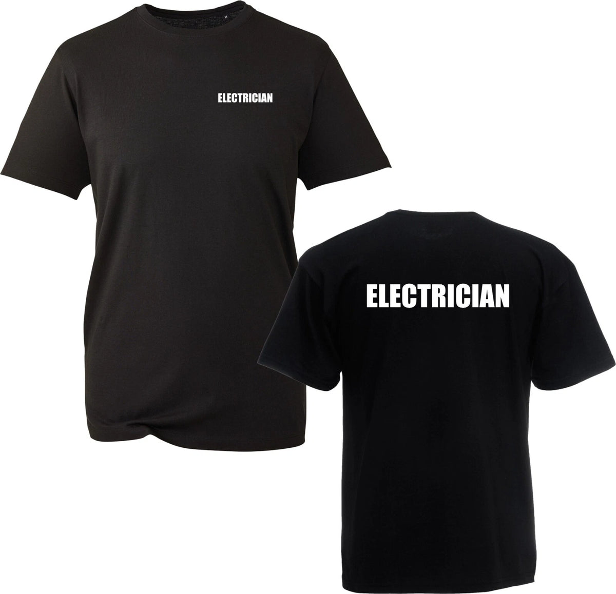 Electrician Print T-Shirt Maintaining Electrical Power Staff Worker Workwear Top