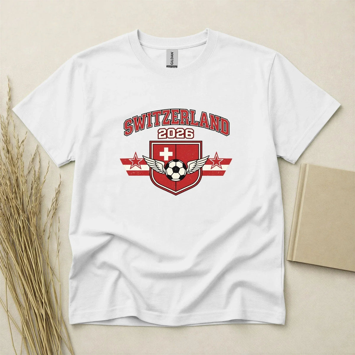 Switzerland 2026 Football Fan T Shirt Soccer Supporters Gildan Cotton Top Unisex