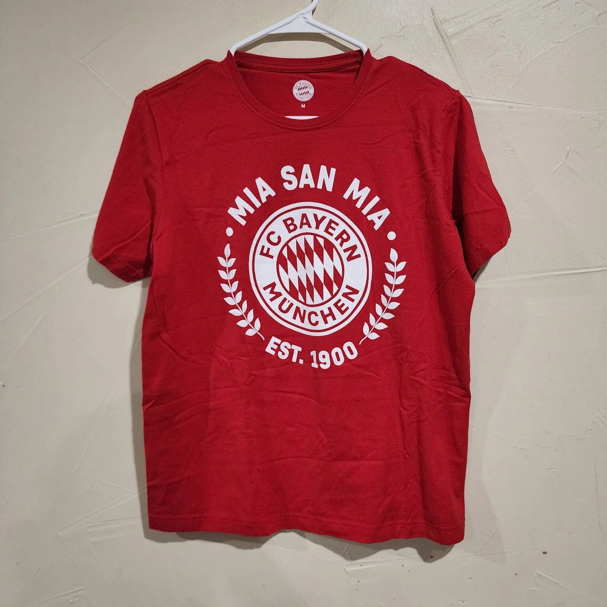 Official FC Bayern Munchen Red Sz M Mia San Mia Unisex