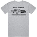 Frost's Peace Through Superior Firepower Aliens Movie T Shirt Unisex