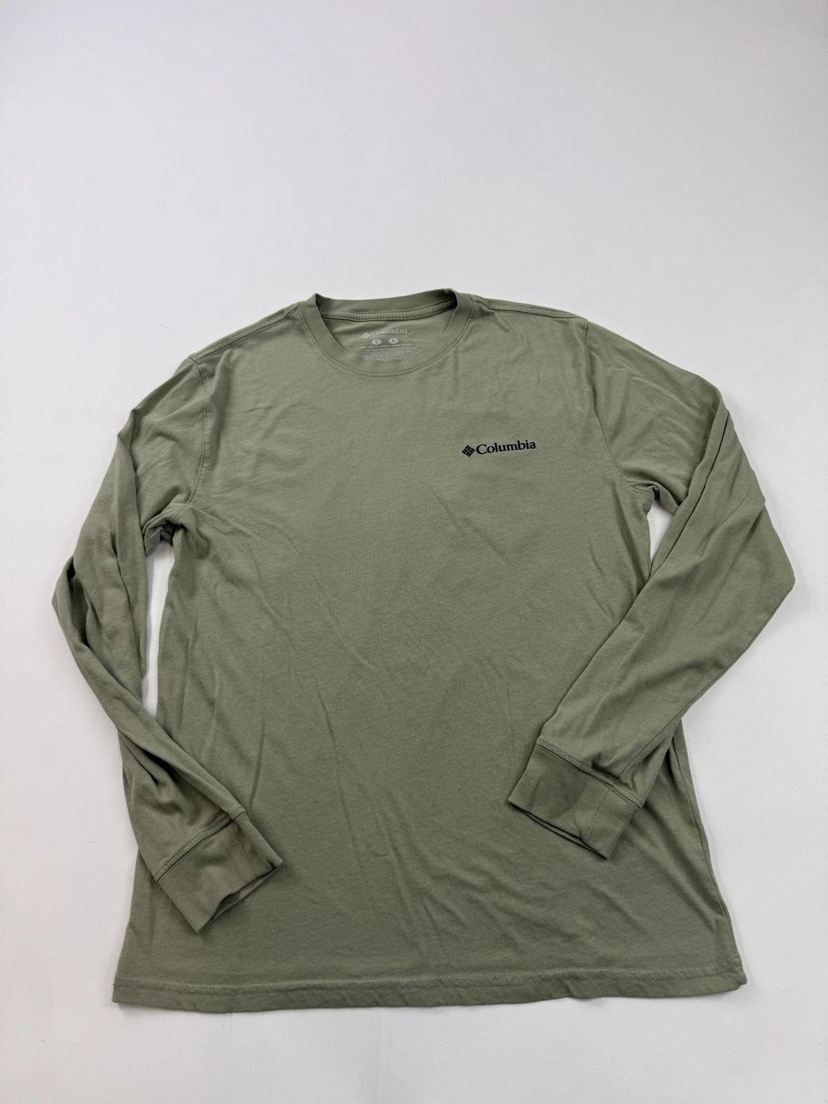 Columbia Shirt Mens Small Green Outdoor Gear Mountain Long Sleeve Graphic Tee