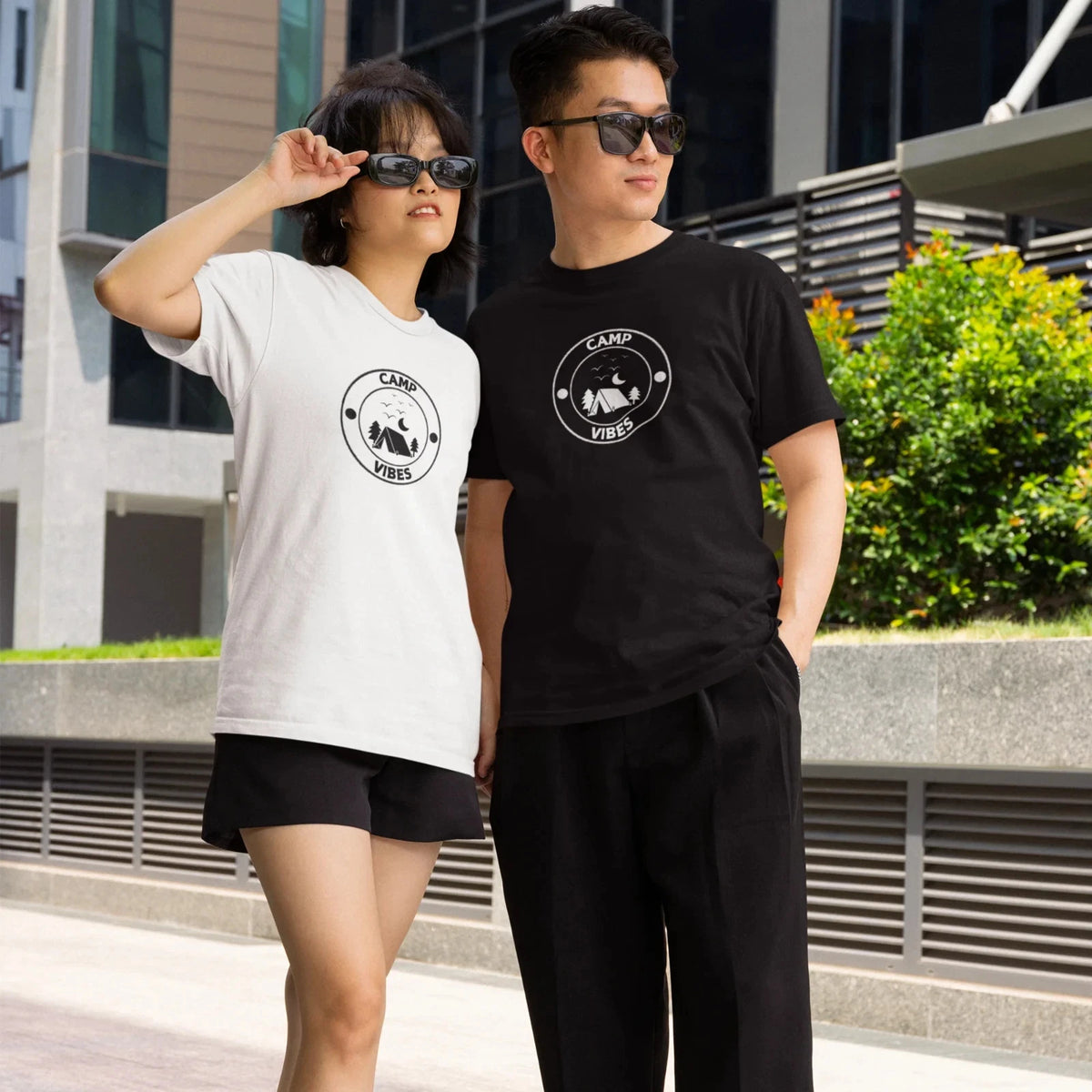 Camping Mood Graphic Tee | Classic Fit Round Neck T-Shirt for Unisex Style