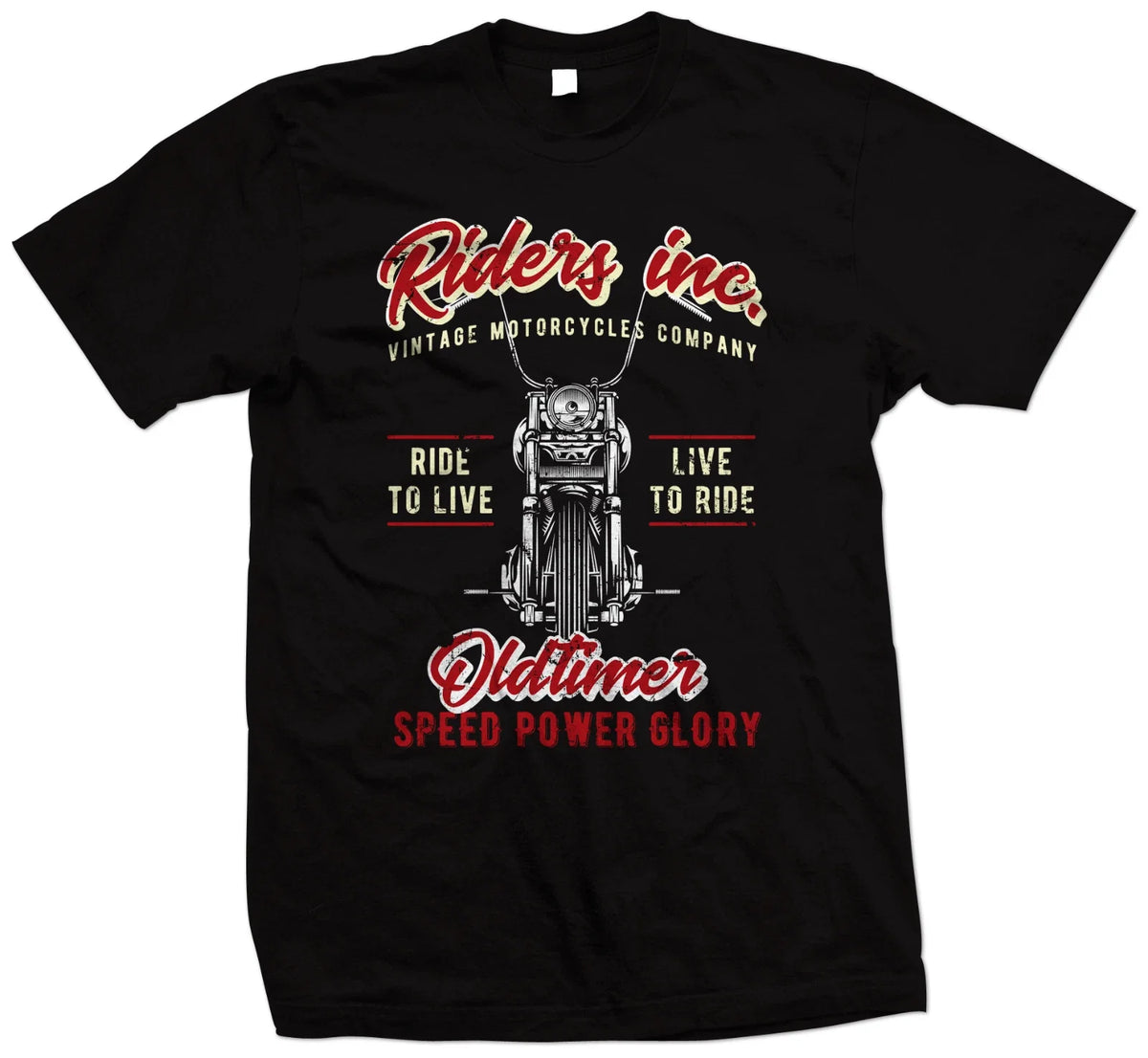 Motorcycle Live To Ride Ride to Live Motorbike T Shirt, Retro Biker T Shirt Unisex