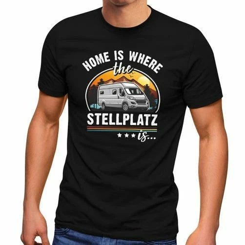 Camping Home is where the pitch is gifts for campers Mens Unisex