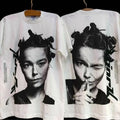Bjork vintage white 2 sided cotton short sleeve Unisex Tshirt Unisex