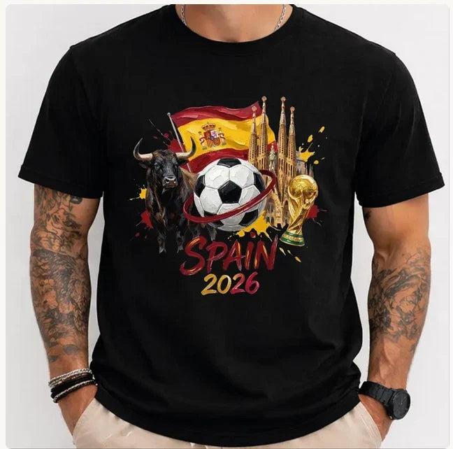 Spain 2026 Shirt, World Cup Soccer Tee, Spanish Flag Football , FIFA 2026 Unisex