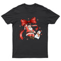 Merry And Bright Santa T-Shirt Unisex Gift Retro Seasonal Funny Xmas Claus -b