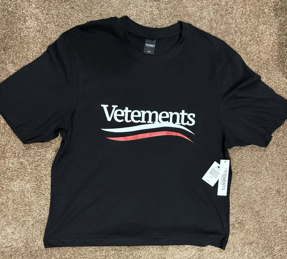 Vetements T Shirt New Sz L Men’s 58$ Unisex