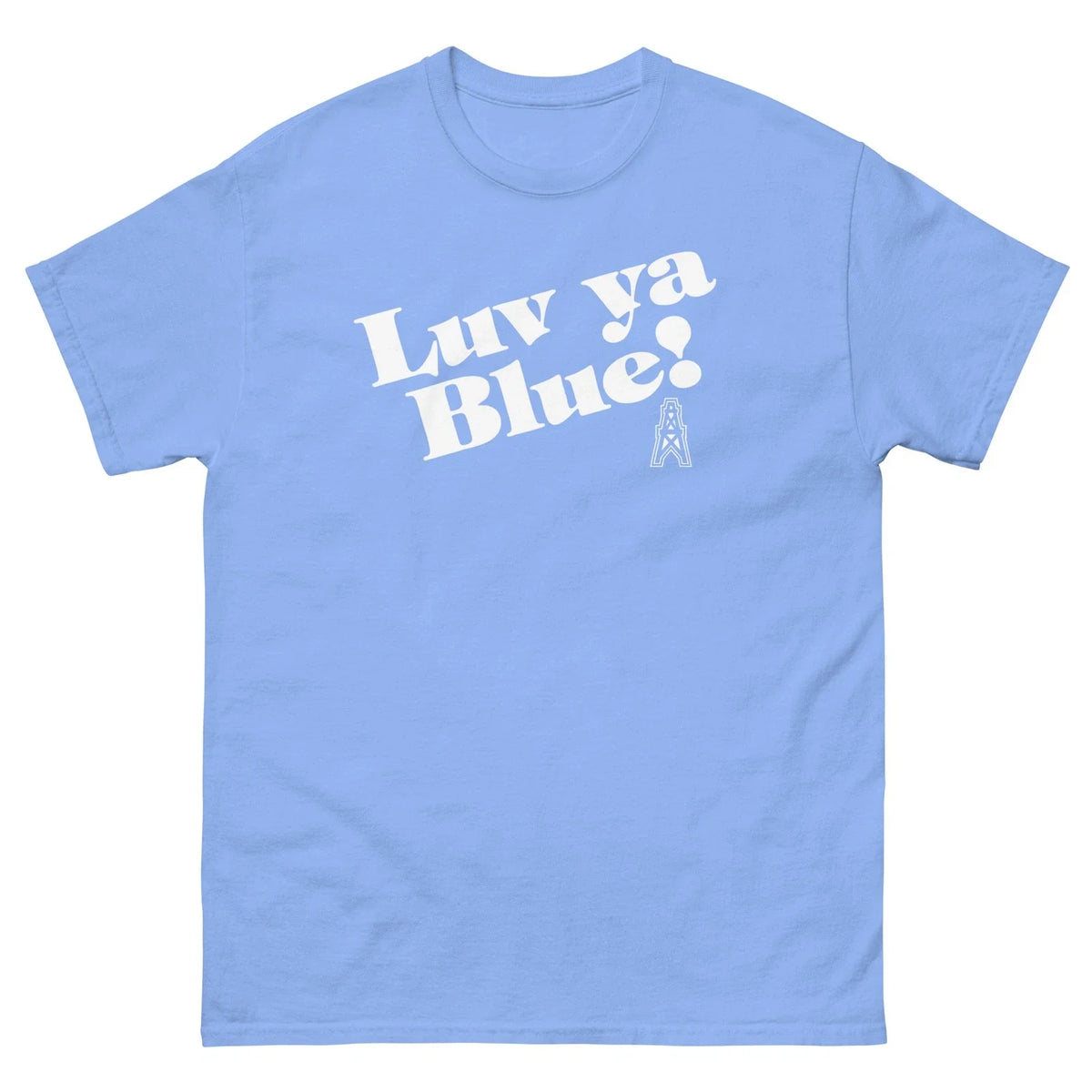 Oilers Luv Ya Blue Football Graphic T Shirt classic tee Unisex