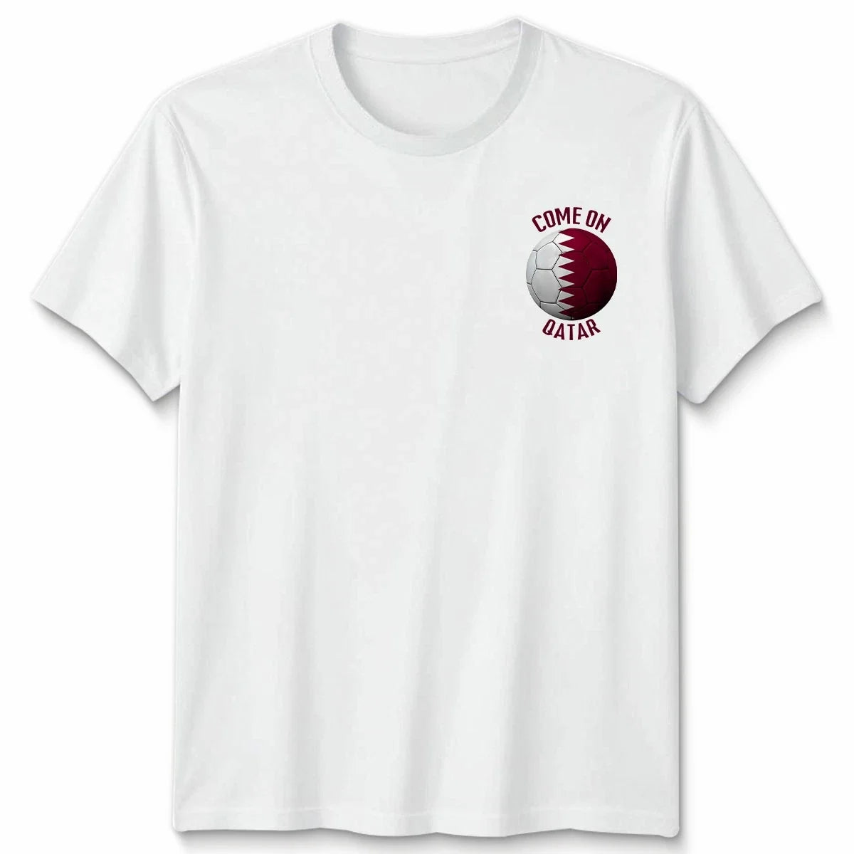 Come On Qatar Football Unisex Kids Country Pride Soccer Tee #WC Unisex