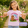 Personalised Capybara Girls T Shirt